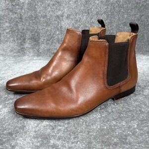 Aldo Dress Boots Men's Size 12 Brown Ankle‎ Slip On Eleastic Sides Beatles